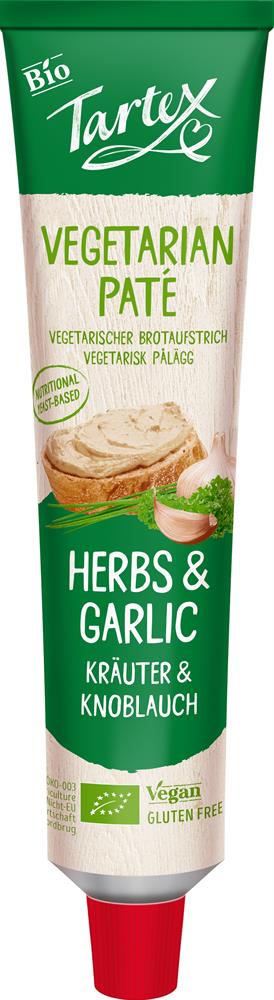 Tartex Yeast Pate Herbs & Garlic Tube 200g