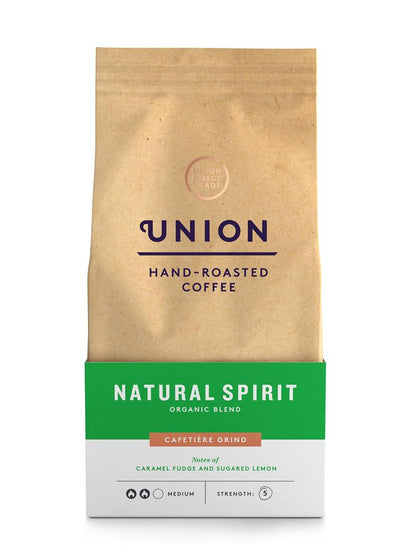 Union Coffee Natural Spirit Organic Cafetiere Grind