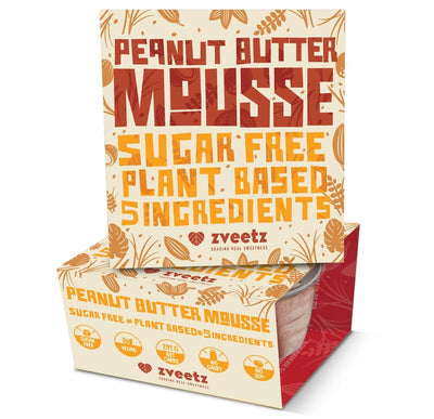 Organic Vegan Sugar Free Peanut Butter Mousse 100g
