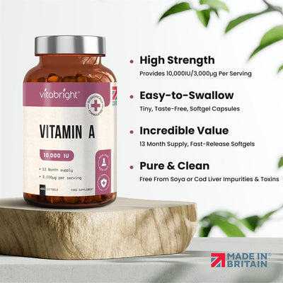 Vitamin A - 10000iu - 400 day supply
