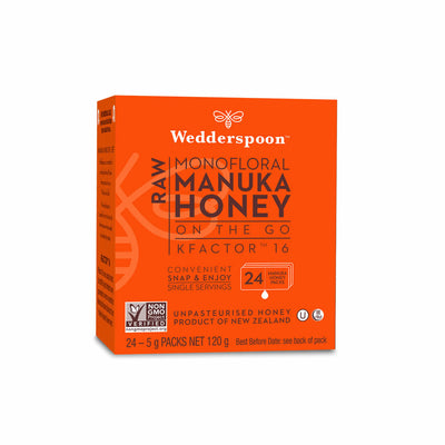 100% Raw Manuka Honey on the Go 120g 24 Servings