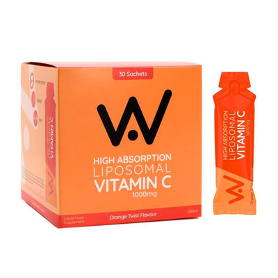 Vitamin C 1000mg Liposomal Liquid - 30 Sachet Pack - Orange Twist